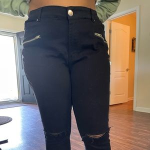 Forever 21 size 18 black denim